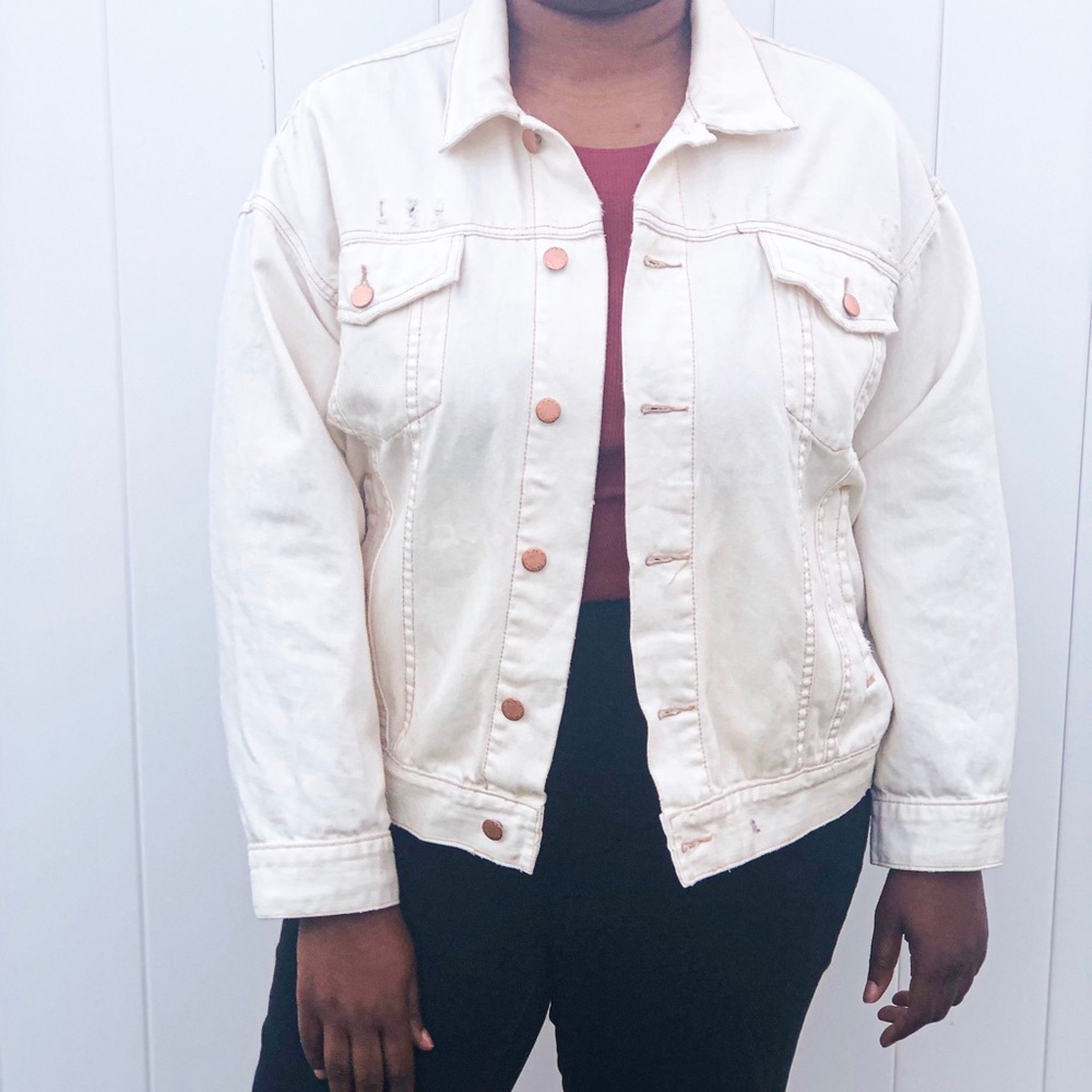 FREE PEOPLE Trucker Jean Jacket